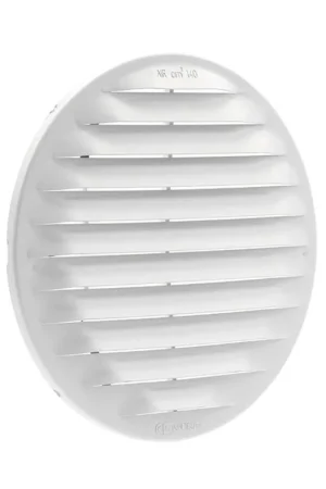 Alu schoepenrooster ø 175mm wit met klem Betaalbaar