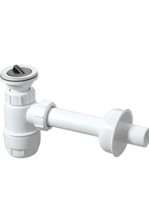 Bekersifon wit knelkoppeling 1.1/2x40mm Laatste Kans