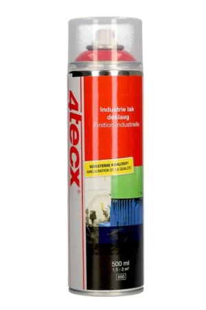 4tecx spuitbus vuurrood hoogglans ral 3000 500ml Voordeelprijs