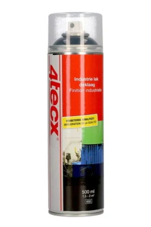 4tecx spuitbus diepzwart hoogglans ral 9005 500ml Nu Kopen