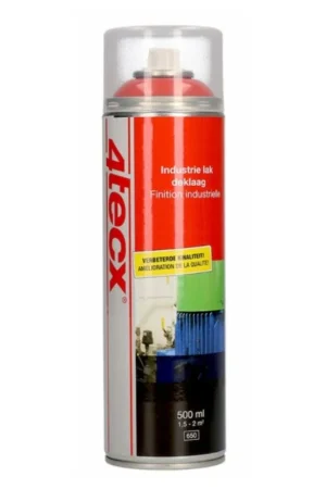 Weekendaanbieding 4tecx spuitbus bloedoranje hoogglans ral2002 500ml