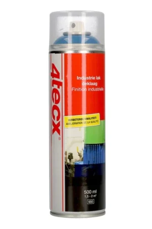 4tecx spuitbus hemelblauw hoogglans ral 5015 500ml Veilige Betaling