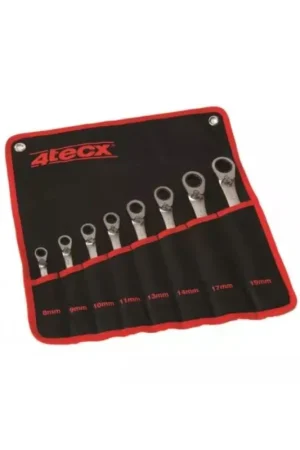 4tecx ring-steeksleutelset 8-19mm 8-delig Betrouwbaar