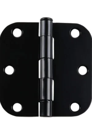 Scharnier staal zwart gelakt rond 76x76mm dx Actieprijs