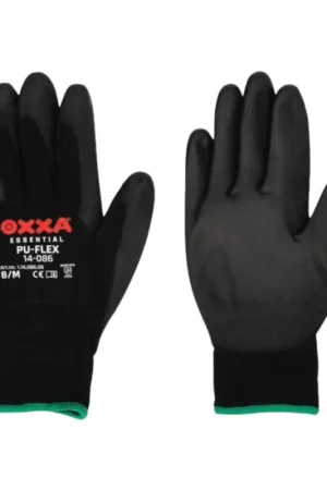 Betaalbaar Werkhandschoen zwart pu flex maat 8 m
