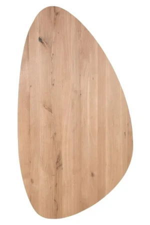 Koopje Starcrown Select eiken B recht met afgeronde hoeken met facet rand kleurloze LAK 3000x1000x40mm