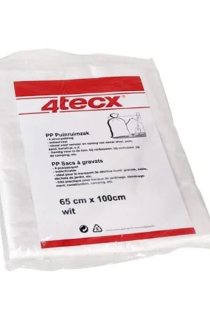 4tecx puinrzakken pp geweven 65 x 100 4 stuks Lage Kosten