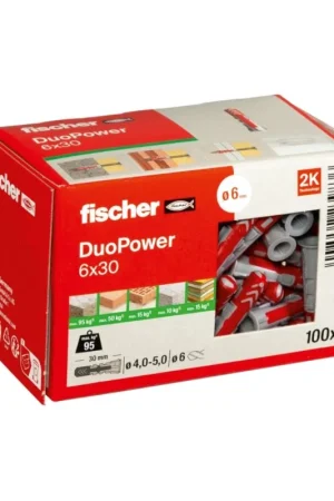 Superprijs Fischer nylon plug duopower 6x30mm
