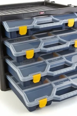 Tayg Assortimentsdoos / Multibox 2 Blauw / assortimentsdoos leeg / sorteerdoos met vakjes / kunststof | BOUWSUB Rechtstreeks Van De Fabrikant