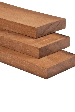 Beste Prijs Hardhouten funderingsbalken Azobé 40x200x2750mm - fijnbezaagd | BOUWSUB