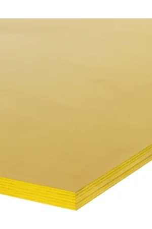 Weekendaanbieding Betonplex berken 18mm 125x250cm - glad - geel | BOUWSUB