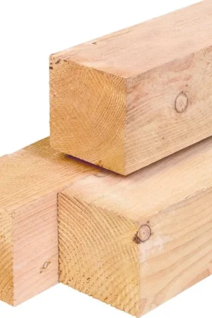 Speciale Aanbieding Douglas palen 200x200x4000mm fijnbezaagd - onbehandeld | BOUWSUB