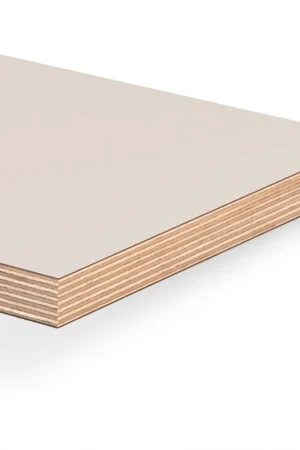 Berken multiplex met HPL - 19,8mm 122x244cm - wit - TST-structuur | BOUWSUB Seizoensaanbieding