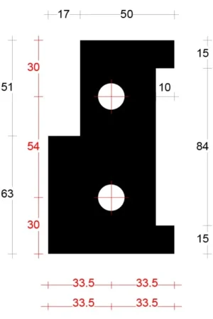 Beperkt Aanbod DTS onderdorpel neut binnendraaiend - 67x114mm, sponning 51mm, rechts | BOUWSUB