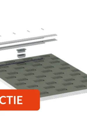 Actieprijs Lux elements douchebodem puntafwatering 1200x800x55/65mm