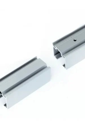 Xperta Schuifdeurrail Autofix dubbel softclose 2000mm Aluminium Premium