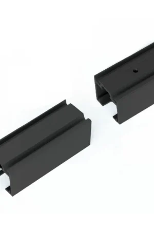 Xperta Schuifdeurrail Autofix dubbel softclose 2000mm Zwart Direct Beschikbaar