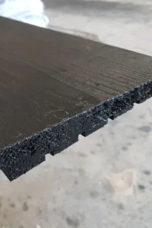 Zweeds rabat zwart RAL9005 geïm. FSC 14/28x ca.195mm Direct Verzonden