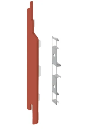 Veilige Betaling Keralit Eindkap + Connector 143mm Links 2860 Steenrood (5st)