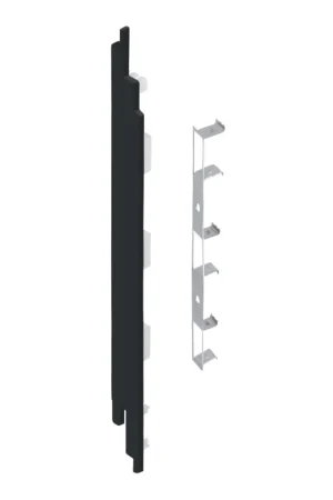 Alleen Vandaag Keralit Eindkap + Connector 190mm Links 2884 Zwartgrijs (5st)