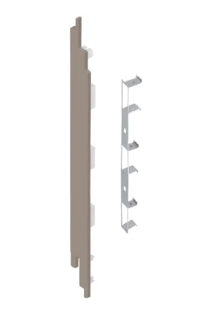 Actieprijs Keralit Eindkap + Connector 190mm Links 2884 Vergrijsd Ceder (5st)