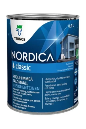 Teknos Nordica Classic (zijdemat) RAL 9005 0.9L Favoriet