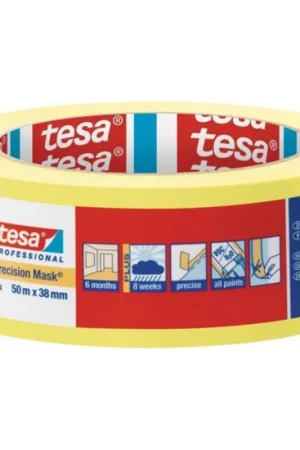 Tesa Precision Mask Indoor geel, breedte 38mm, rol à 50m1 Hoge Kwaliteit