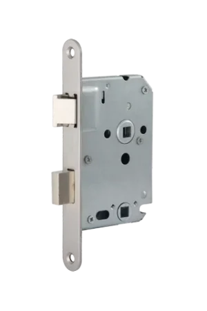 Vrij/bezetslot RVS afgerond L/R 1264/17 + sluitplaat Merkproduct