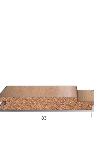 Western Red Cedar sponningschroot 12x83mm lengte 335cm Merkproduct