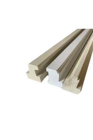 Beperkte Voorraad Geprofileerd kozijnhout A-stijl wit gegrond