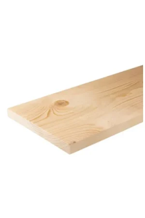 Vuren plank 22x200 mm ruw - lengte 510 cm Seizoensaanbieding