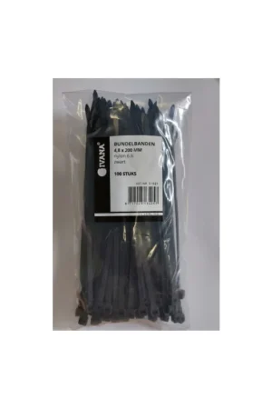 Weekendaanbieding Bundelbandjes zwart 4.8x200 mm 100st