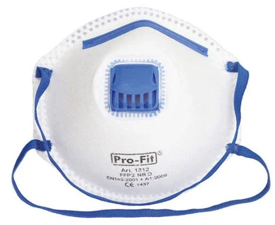 Stofmasker met ventiel, schadelijk Fijnstof FFP2 à 3st. Superprijs