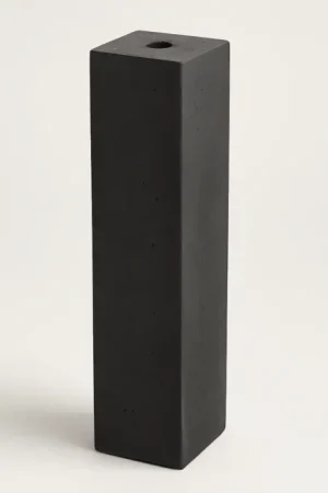 Betonpoer 15x15 cm antraciet + stelplaat recht 60cm Nu Kopen