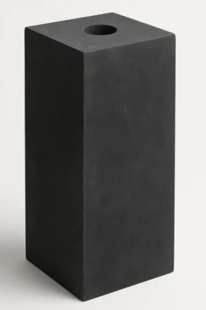 Betonpoer 20x20 cm antraciet+ stelplaat (50cm) Dagaanbieding