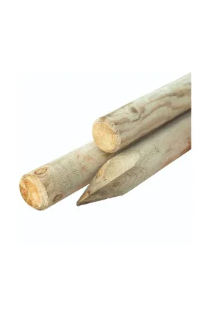 Actieprijs Pakket 100 stuks - Grenen geïmpregneerde paal Ø 6 160cm