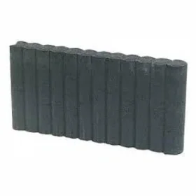 Weekendaanbieding Mini Rondobandpalissade 6x40x50 cm Zwart
