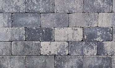 Bestseller Stonique trommel betonstraatsteen 6 cm grijs/zwart