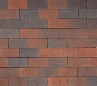 Bestseller Betonklinkers *Redsun* 20.9x10.4x8 cm Rood/Zwart