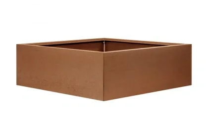 Aanbieding Plantenbak Vlak Corten 120x120x40 cm