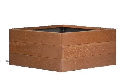 Alleen Vandaag Plantenbak Modulair Corten 180x180x42 cm
