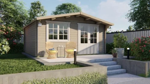 Alleen Vandaag Blokhut - Tuinhuis Salamanca | 34 mm | vuren Red Class Wood geïmpregneerd