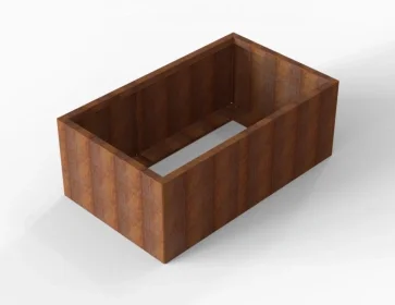 Beperkt Aanbod Plantenbak Module+ Corten 150x90x56 cm - CORTEN