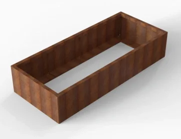 Weekendaanbieding Plantenbak Module+ Corten 210x90x42 cm - CORTEN