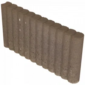 Uitverkoop Mini Rondobandpalissade 6x40x50 cm Bruin