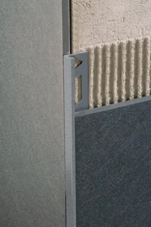 Actieprijs Profiel | 1x270 cm | L-Profiel Alu Gepoedercoat Cement Grijs Reliëf