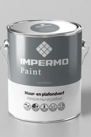 1x1 cm | Impermo Paint - Gun Metal Lage Prijs