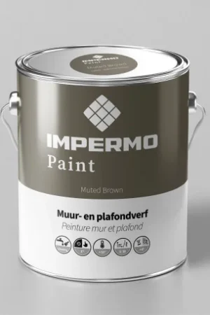 1x1 cm | Impermo Paint - Muted Brown Gratis Retour