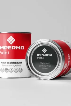 1x1 cm | Impermo Paint - Charcoal Rechtstreeks Van De Fabrikant