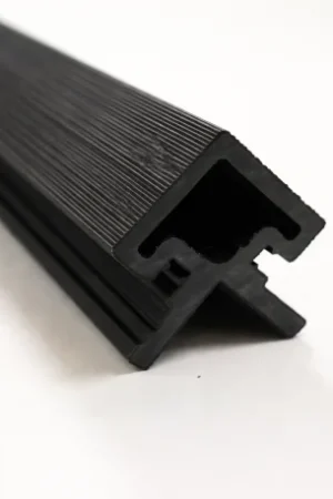 Alleen Vandaag Profiel | 4.95x290 cm | Wandpaneel Outdoor Classic Black Hoekprofiel Rechts